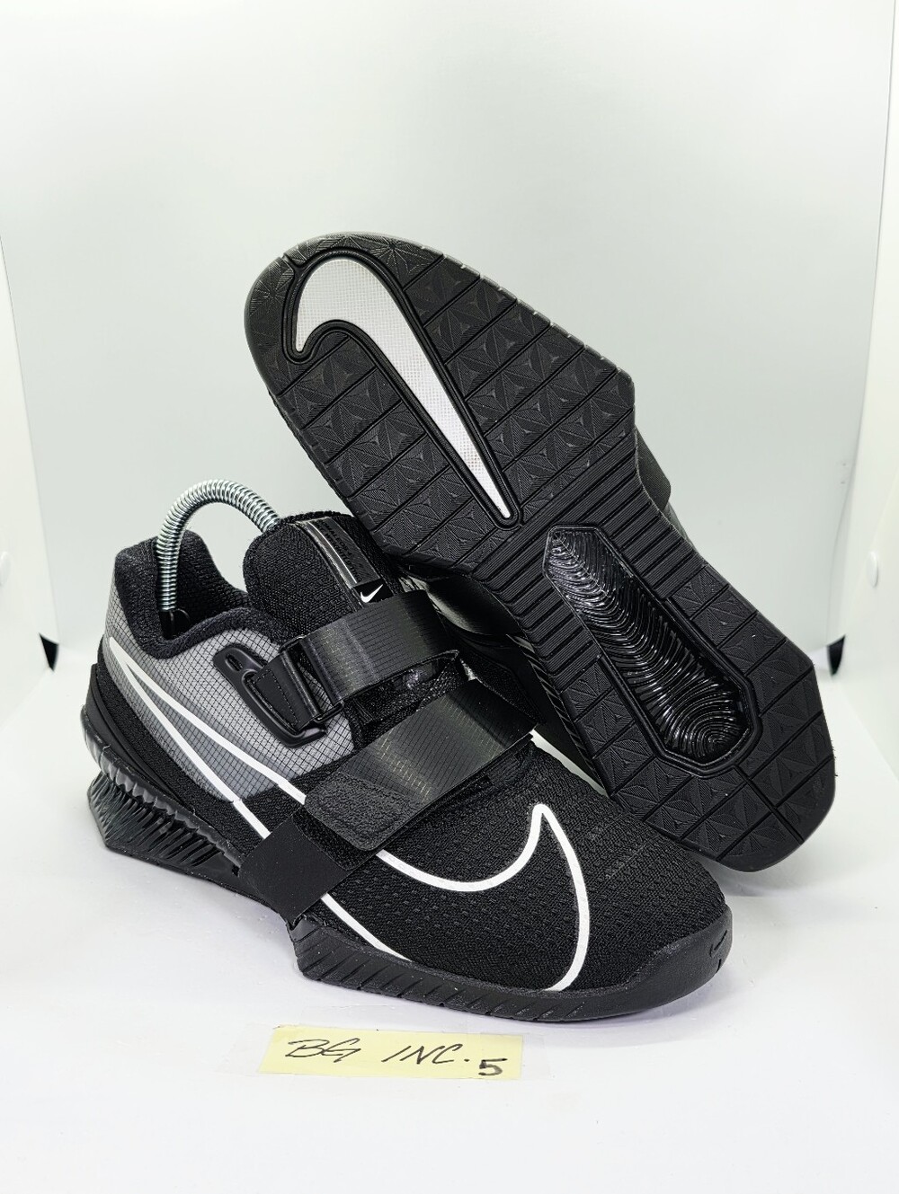 Nike Romaleos 4 Weightlifting Black/Wht Men's sz 7.5 / Women sz 9 NEW CD3463-010